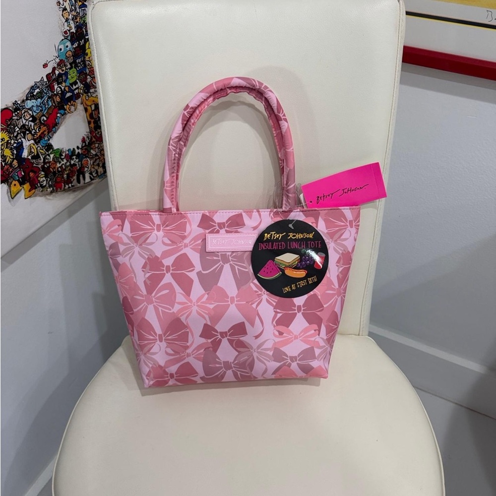 Betsey Johnson Pink Floral Tote Bag